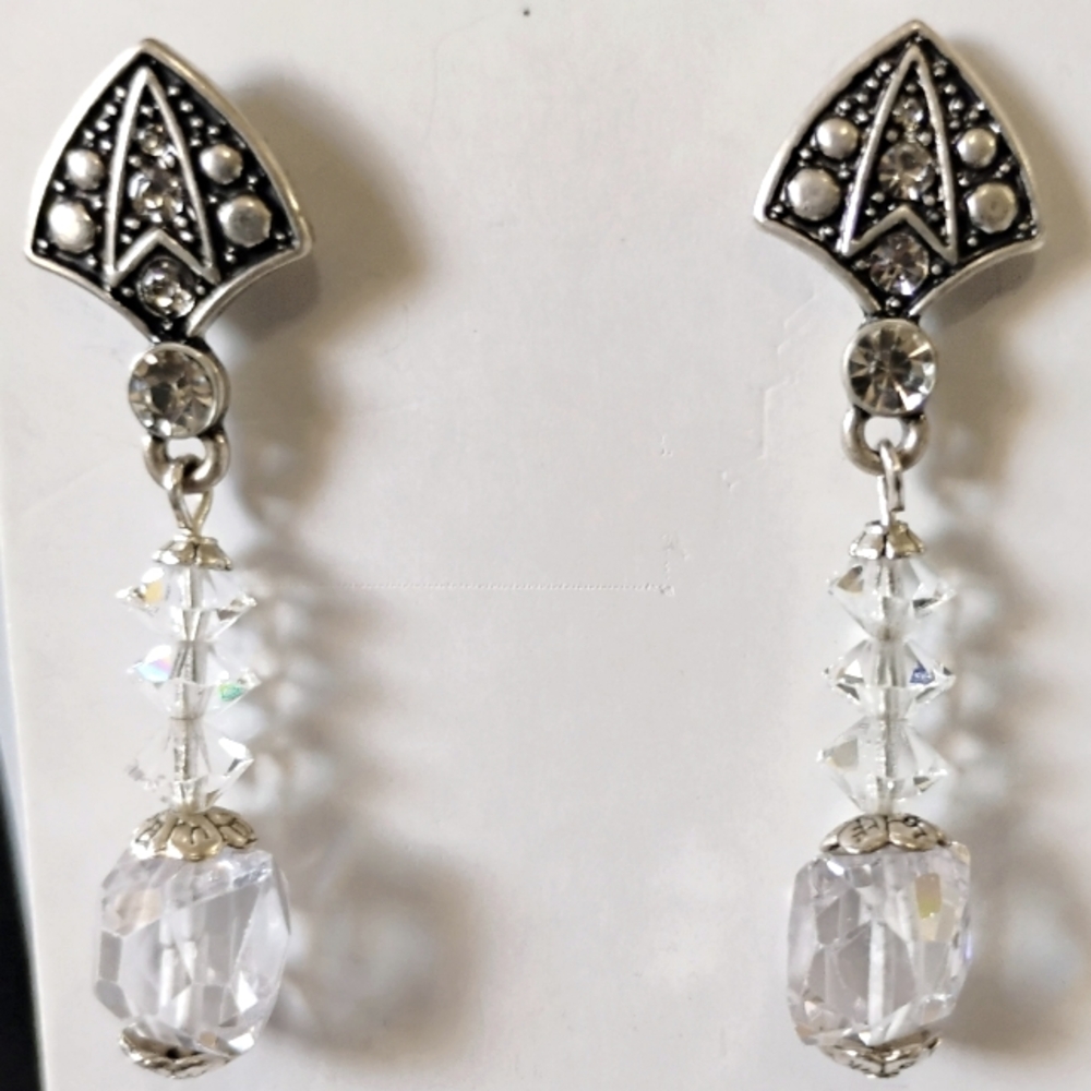 Fish bone earrings